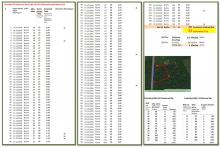 Festmeterberechnung Buchen Abt.128 auf 9ha