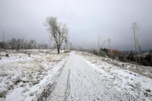 Am Fuße der Neuntel - Blickrichtung Süd zur Neuntel von Norden kommend