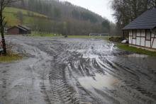 Holzsammelstelle Puderbach beim Sportheim - Gillswiese - nach Wiederherstellung